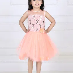 Toy Balloon kids Girls Embellished Net Fit & Flare Dress-image-34