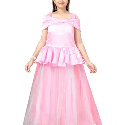 Aarika Pink Off-Shoulder Midi Dress-image-54