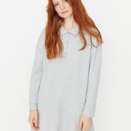 Trendyol Women Grey T-shirt Mini Dress-image-51