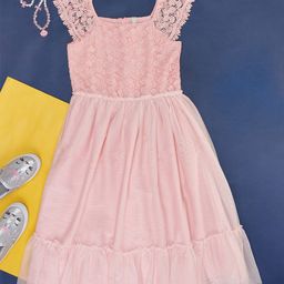 Pantaloons Junior Girls Round Neck Cotton Fit & Flare Dress-image-16