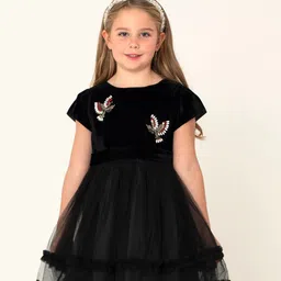 Cherry Crumble Black Embellished Dress-picture-49