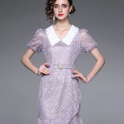 JC Collection Purple Dress-image-5