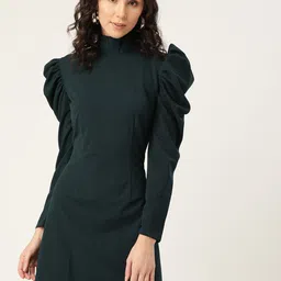 DODO & MOA Women Green Sheath Dress-picture-24