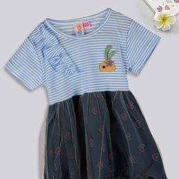 Kids On Board Infants Print Cotton Fit & Flare Dress-image-32