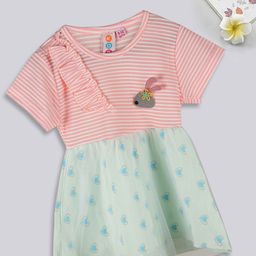 Kids On Board Infants Printed Cotton Fit & Flare Dress-image-53