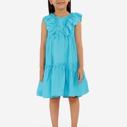 KidsDew Girls Ruffled A-Line Dress-image-77