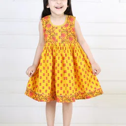Kinder Kids Girls Floral Printed Fit and Flare Dress-image-14