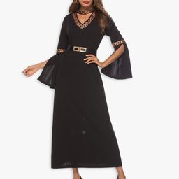 JC Collection Black Maxi Dress-image-30