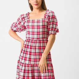 Globus Multicoloured Checked Dress-6