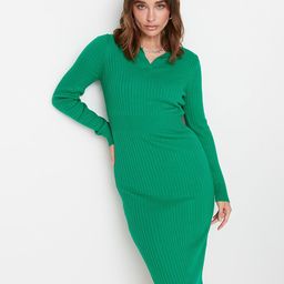 Trendyol Women Green Solid Jumper Dress-image-23