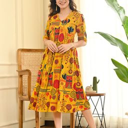 Rustorange A-Line Midi Dress-picture-11