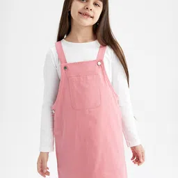 DeFacto Girls Pure Cotton Pinafore Dress-image-23