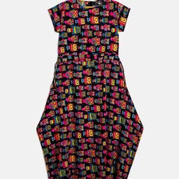 Uptownie Lite Black Floral Crepe Maxi Dress-image-78