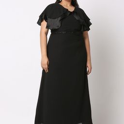 Curves by MISH Plus Size Fit & Flare Maxi Dress-picture-28