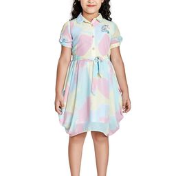 Peppermint Multicoloured Floral Chiffon Shirt Dress-image-22