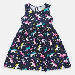 Pantaloons Junior Fit and Flare Cotton Dress-image-0