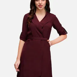 V&M Brown Crepe Dress-image-68