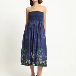 RAREISM Tropical Print Tube Dress-picture-52