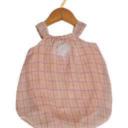 Creative Kids Pink Checked A-Line Mini Dress-image-82
