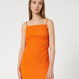 Koton Self Design Shoulder Strap Cut Out Sheath Dress-image-25