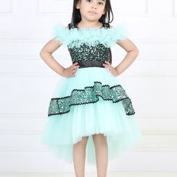 Toy Balloon kids Girls Embellished Fit & Flare Net Dress-40