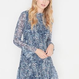 Trendyol Women Blue & White A-Line Dress-image-98