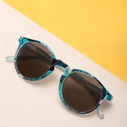 Carlton London Girls Blue Lens & Green Cateye Sunglasses-picture-31