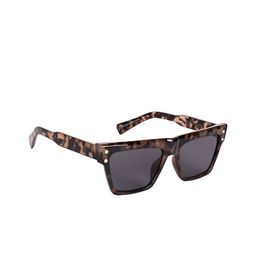 AISLIN Unisex Wayfarer Sunglass With UV Protected Lens ES_13467-95-AS-M440-BLK-oBRW-WFSQ-13