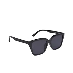 NuVew Unisex Wayfarer Sunglasses with UV Protected Lens ES_16480-32-NW-3560-BLK-BLK-WF-0