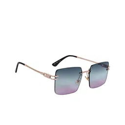 AISLIN Unisex Square Sunglasses with UV Protected Lens ES_13366-90-AS-2607-GRPR-GLD-SQWF-picture-9