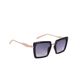 AISLIN Unisex Square Sunglasses with UV Protected Lens ES_13363-90-AS-3226-GRY-BKGL-SQWF-3
