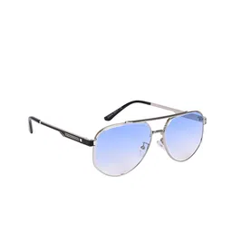 AISLIN Unisex Aviator Sunglasses with UV Protected Lens ES_12874-91-AS-58245-BLU-STBK-AV-image-84