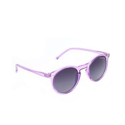 Micelo Martin Women Grey Lens & Purple Round Sunglasses with UV Protected Lens MM2004 C2-23