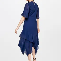 AND Women Blue A-Line Midi Dress image 5