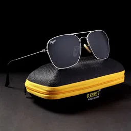 RESIST EYEWEARSquare Sunglasses With UV Protected Lens LOUISSILVERBLACK1-28