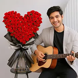 Grand Rose Box with Lights and Live Guitarist Surprise-image-57