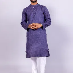 BAESD Mandarin Collar Pure Cotton Straight Kurta with Trousers-picture-35