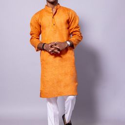 BAESD Mandarin Collar Pure Cotton Straight Kurta With Pyjamas-picture-46