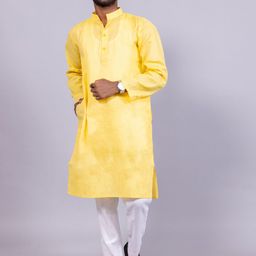 BAESD Mandarin Collar Pure Cotton Straight Kurta with Trousers-picture-45
