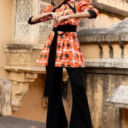 JORASA Printed Shirt & Trousers Co-Ord Set-picture-25