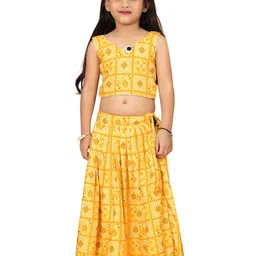BAESD Girls Printed Ready to Wear Lehenga & Blouse-image-71