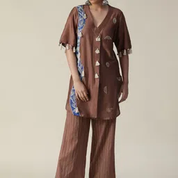 ARPITA SULAKSHANA Embellished Tunic With Palazzos image 1