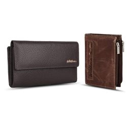 WildHorn Unisex Set Of 2 Leather Two Fold Wallet-3