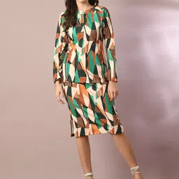 HERE&NOW Printed Top With Skirt-image-21