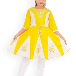 BAESD Girls Colourblocked A-Line Kurta-picture-38