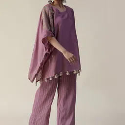 ARPITA SULAKSHANA Embroidered Kaftan Top With Trouser image 3