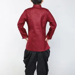 BAESD Boys Long Sleeves Kurta with Dhoti Pants image 3