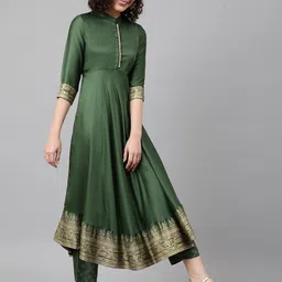 Khushal K  Printed Kurta with Palazzos & With Dupatta image 3