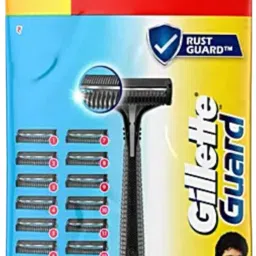 Guard Manual Shaving Razor Blades -12 Cartridges + 1 Razor, Men-9