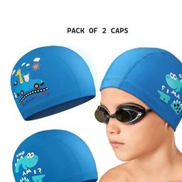 EL REGALO Kids Pack Of 2 Printed Swimming Caps-image-71